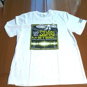 Ernie Ball Guitar String White Tee Shirt Size Large